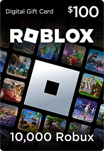 Roblox Digital $100 Gift Card  10,000 Robux Includes Exclusive Virtual Item Online Game Code