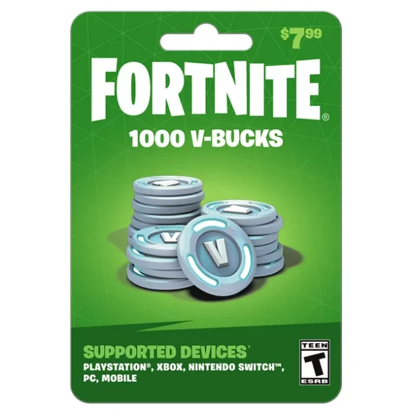 Fortnite 1,000 Vbucks Gift Card Digital code